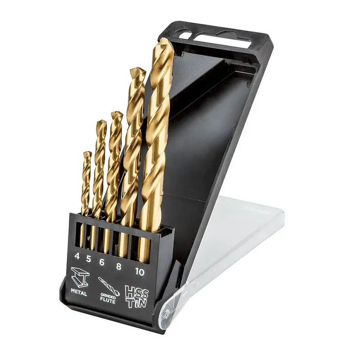 HSS-TiN metal matkap ucu, 4.0 - 10 mm, 5 parça set
