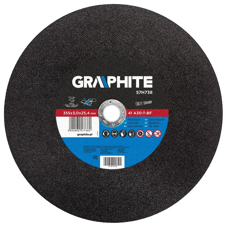Metal için kesme diski 355 x 3.0 x 25.4 mm, 41 A30-T-BF