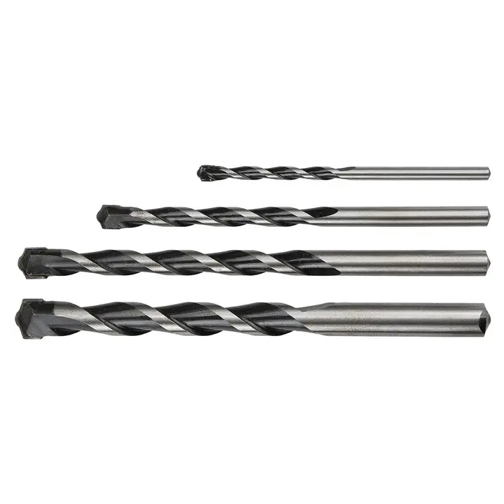 Beton matkap ucu 4-10 mm, 4 parça set, kelebek uçlu