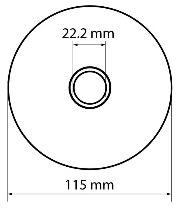 Kesme diski, alüminyum oksit, metal/INOX için 115 x 1.0 x 22.2 mm, 41 A60-T-BF