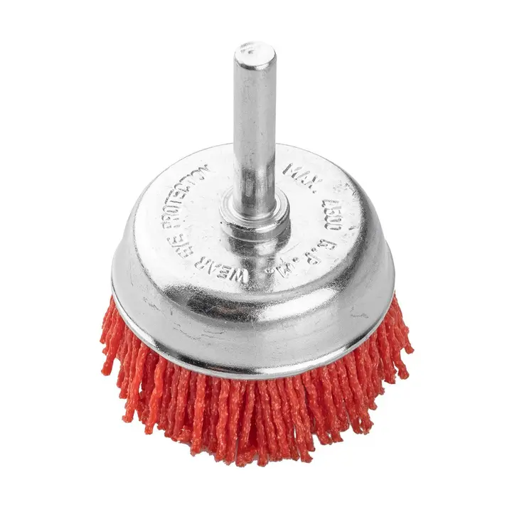 50 mm naylon çanak fırça, 6 mm saplı