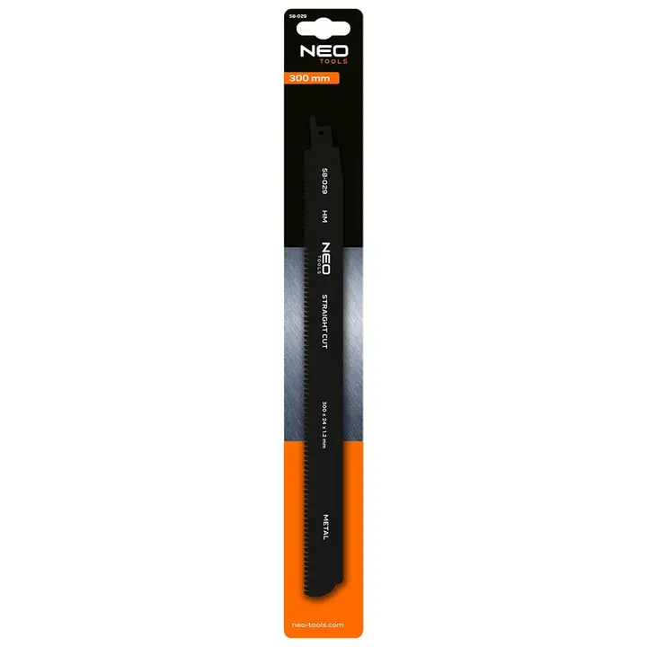 Kalın metallerde düz kesim için kılıç testere bıçağı (5-250 mm), 300 mm, HM