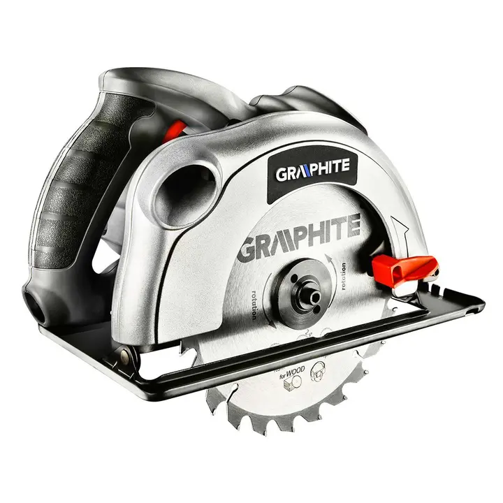 Daire testere 1200W, bıçak 185mm, hız 5000 dev/dk, maks. kesim derinliği 65mm, BMC içinde