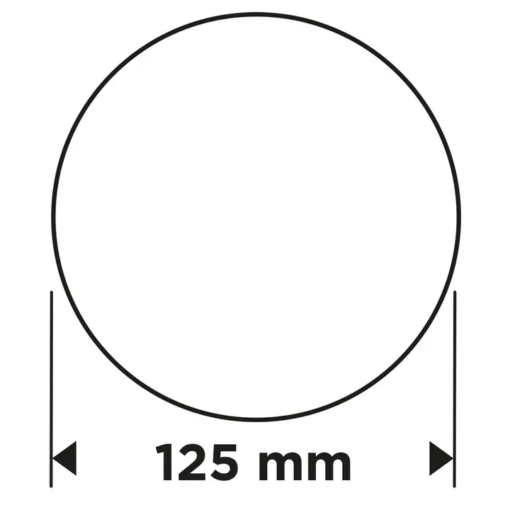 Cırt bantlı zımpara diskleri 125 mm, P36, 5 adet, deliksiz