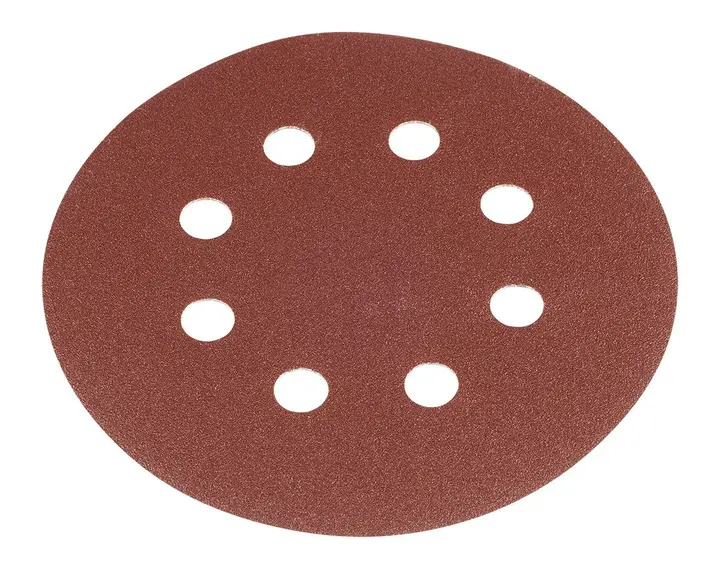 Cırt bantlı zımpara diskleri 125 mm, P60, 5 adet, 8 delikli