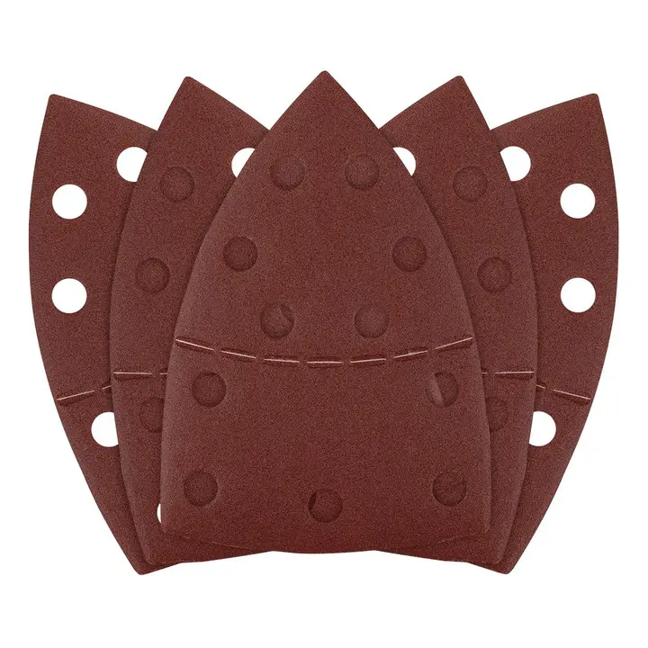 Zımpara kağıdı, cırt bantlı, iron 102 x 152 mm, P180, 5 adet, 11 delikli