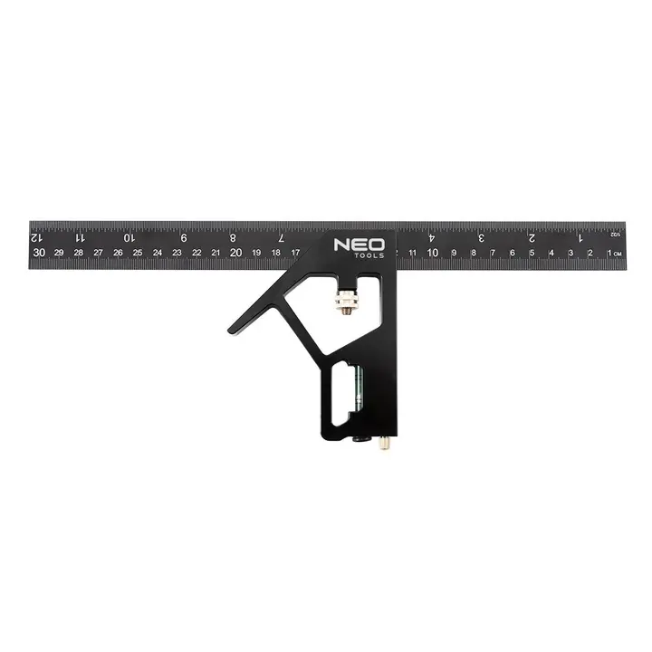 Çok fonksiyonlu alüminyum gönye, 30 cm