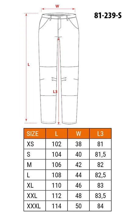 HD Slim iş pantolonu, çıkarılabilir cepli