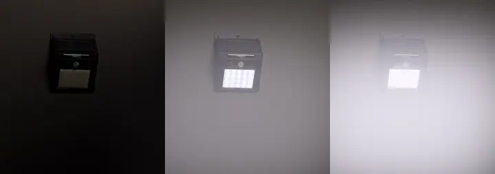 Güneş enerjili duvar lambası 20 SMD LED, 250 lm, şarj edilebilir