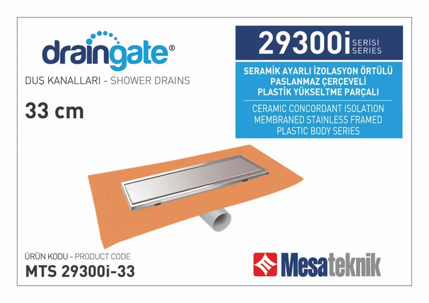 MTS 29300İ İzolasyon Örtülü Paslanmaz Çerçeveli Plastik Yükseltme Parçalı