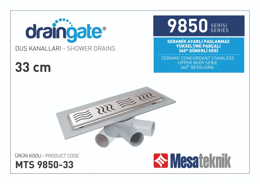 MTS 9850 Seramik Ayarlı Yükseltme Parçalı 360º Dönerli Seri