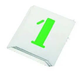 Etiketleme için 10 Rakam Seti (0-9) 90 mm (3 1/2")