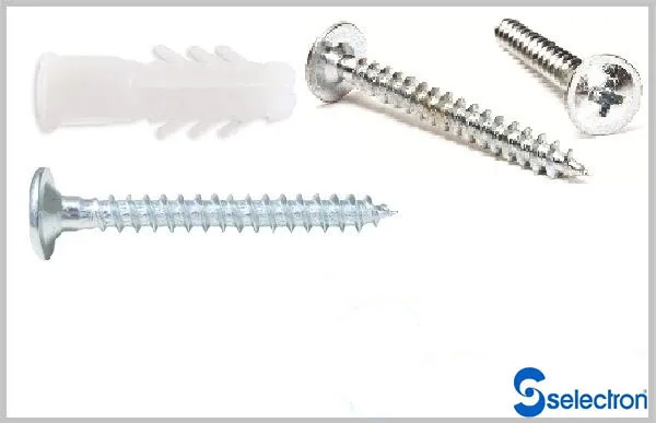 Bombeli Kafa Dübel Vidası, Dübel Vidası ve Plastik Dübel